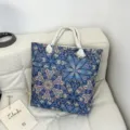 Borsa shopper in tela con stampa floreale boho per donna, elegante grande borsa da spiaggia. - Stile Fantasia 7