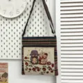 Sac bandoulière en toile avec broderie de chouette, petit sac mignon et pratique pour tous les jours. - Style Multicolore 18