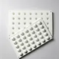 Silikonform Detailansicht mit 35er Halbkugel Backform Maßen und Gewichtsangaben. - Kleine Kugelform(184476) / Mehrloch