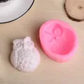 Eule Silikonform DIY Fondant Kuchen Dekorieren Backwerkzeug Gips Harz Handwerk Tonform - 194754 / Grau