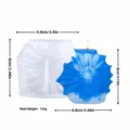 Série océan coquillage relief bougie parfumée moule en silicone et bougie bleue. - Moule Relief Coquillage (YT25143-2) / Blanc Clair