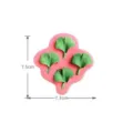 Ginkgo Blatt Silikonform fuer Kuchen Dekoration Schokolade Fondant Backen 7.5x7.3cm Rosa - 4-Kavität Ginkgoblatt (TC2022934) / Rosa