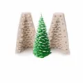 3D Weihnachtsbaum Silikon Kerzenform DIY handgemachte Kunstharz Gips Gussform - Klassischer 3D Weihnachtsbaum (204868) / Klarweiß