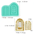 Europaeischer Stil Kirche Fenster Silikonform und fertige Fondant Kuchen Dekoration. - 194545
