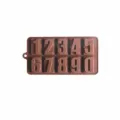 Silikon Zahlen Schokoladenform Backwerkzeug, 0-9 Ziffern Kuchen und Eiswuerfelbehaelter. - 3296
