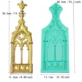 Gotische Kirchenfenster Silikonform für Fondant Kuchen Dekoration und DIY Schokolade. - 194547