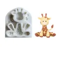 Silicone Cute Giraffe Fondant Mold Animal Cake Decorating Tool For Baking Craft Kit - Giraffe Mold Style 2 (YT240729-3)
