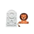 Cute cartoon lion silicone mold for cake decoration fondant and baking DIY crafts tool. - Lion Mold (YT240729-5)