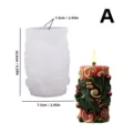 Weihnachtsduftkerze Silikonform und fertige festliche Beeren Design Bastelform - YT25195 140g / Klarweiß