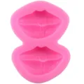 Rosa Lippen Silikonform fuer Fondant Schokolade Backen und niedliche Kuchendekoration Werkzeuge - 4000-72 / Rosa