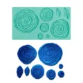 Silicone rose flower mold set for fondant cake decorating, chocolate and baking craft details. - 19.8*11.5*1.5cm