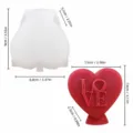 Silikon Kerzenform 3D Herz Form romantische Aromatherapie Seife Herstellung DIY Handwerk Werkzeug - YT2023509 Herz