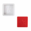 DIY LOVE Silikonform für Duftkerzen und Seifen, quadratische handgemachte Gussform. - YT2023509-1 Quadratisch