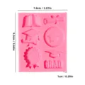 Graduation silicone mold for fondant, chocolate, cake decoration, pink size 7.8x9.3cm - YT2023222 Graduation (58g)
