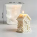 Silicone mold and honeycomb house scented candle set, perfect for handmade DIY crafts. - YT26129 Honeycomb House Mold