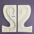 3D Schwanenhals Silikonform für 6 oder 8 Zoll Torte Dekoration DIY Backen Fondant Werkzeug 19cm - TC2023459 / Rosa