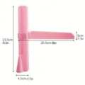 Verstellbarer Kuchenschaber Glätter Winkelmesser Backwerkzeug rosa Kunststoff 23.5cm - Rosa Schaber / Rosa