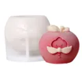 Silicone mold for baking, mousse, and candles featuring a cute apple shape design. - Bow Apple Old Man Mold