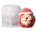 Santa Claus silicone mold for handmade scented candles, DIY baking, mousse cakes, and craft projects. - Bearded Old Man Mold