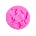 Molde de silicona para decoracion de tarta de fondant de hoja y chocolate rosa 30g - 194577 / Rosa