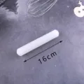 Rouleau à pâtisserie en plastique blanc 16cm pour cuisson et raviolis outil de cuisine - PP 2.5x16cm (Sans Anneaux) / Blanc Clair