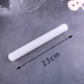 Rouleau à pâtisserie en plastique blanc pour cuisine, outil compact antiadhésif de 23cm pour pâte. - PP 2.5x23cm (Sans Anneaux) / Blanc Clair