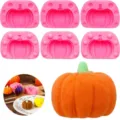 Pumpkin silicone mold DIY Halloween baking mold chocolate fondant cake decoration tool kit - Style (194536) / Clear White