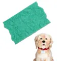 Silicone baking mold with fur texture for DIY chocolate fondant cake border decoration - Curly Puppy Texture Mold (194603) / 90g Pack