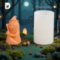Halloween silicone candle mold pumpkin ghost shaped DIY baking resin craft tool item - YTK25026-1 / 100g Pack / Clear White