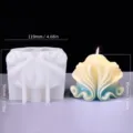 3D Muschel Silikon Kerzenform DIY Ozean Serie Schneckenharz Guss Handwerk Werkzeug - Muschelform Stil 7 (YT24139-4)