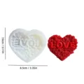 Valentine's day rose heart silicone candle mold DIY love craft soap mold variant item - YT2023373 Heart LOVE Mold