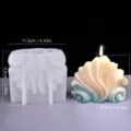 Σετ καλούπι σιλικόνης θαλάσσιας σειράς DIY με σχήμα κοχυλιού για αρωματικά κεριά. - Στυλ Καλούπι Κοχύλι 4 (YT24139-2)