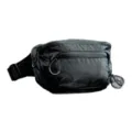 Schwarze Nylon Gürteltasche für Damen und Herren, vielseitige Sporttasche zum Laufen. - Schwarz