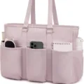 Hellrosa Damen Shopper Tasche Laptop Handtasche Mehrfache Tasche Buerotasche Schultertasche - Lotosrosa