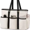 Damen Laptoptasche Shopper Mehrfachtaschen Business Umhaengetasche fuer Arbeit und Alltag - Weiß
