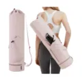 Pink yoga mat bag multifunctional sports gym travel backpack with water bottle pocket - Pink