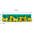 DIY silicone bow fondant mold set for chocolate clay cake baking decoration 18cm - 164261 / Green