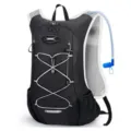 Sac à dos de cyclisme extérieur léger noir sac de randonnée sportif avec poche à eau - 30*15*45cm / Noir