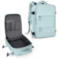 Light blue travel backpack large capacity multi-compartment casual daypack for outdoor - Sky Blue
