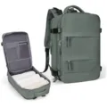 Large capacity travel backpack with multiple compartments and clothes storage design gray green - Army Green