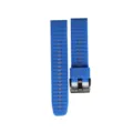 Cinturino di ricambio in silicone blu con sgancio rapido e fibbia in metallo nero per orologio. - Fibbia Normale 26mm / Blu scuro