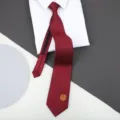 Red zipper necktie for wedding groom lazy tie striped business formal neckwear fashion - 8cm Burgundy Striped Round Happiness Zipper