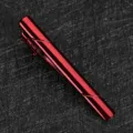 Pince à cravate métallique rouge pour homme accessoire de costume élégant design classique - Or rose
