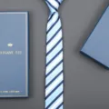 Classic blue striped business necktie with gift box set, perfect for formal wear and weddings. - 6cm Handsome Blue Stripe Zipper (With Long Gift Box)
