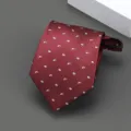 Corbata roja con cremallera para hombre y mujer boda de negocios detalle elegante - Estilo Paisley / 8cm / Burdeos