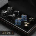 Coffret boutons de manchette homme luxueux quatre paires elegantes chemise business accessoires - XK2010