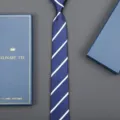 Blue striped necktie with gift box, elegant business formal wear accessory for men. - 6cm Blue Stripe Zipper (With Long Gift Box)
