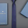 Classic solid blue silk necktie with exquisite luxury gift box packaging for men business wear. - 6cm Navy Blue Glossy Zipper (With Long Gift Box)