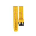Cinturino di ricambio in silicone giallo con sgancio rapido e fibbia nera per orologio - Fibbia Normale 26mm / Giallo