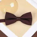 Burgundy men's bow tie for wedding suit formal wear classic wine red necktie accessory - Elegant Wine Red Bowtie
